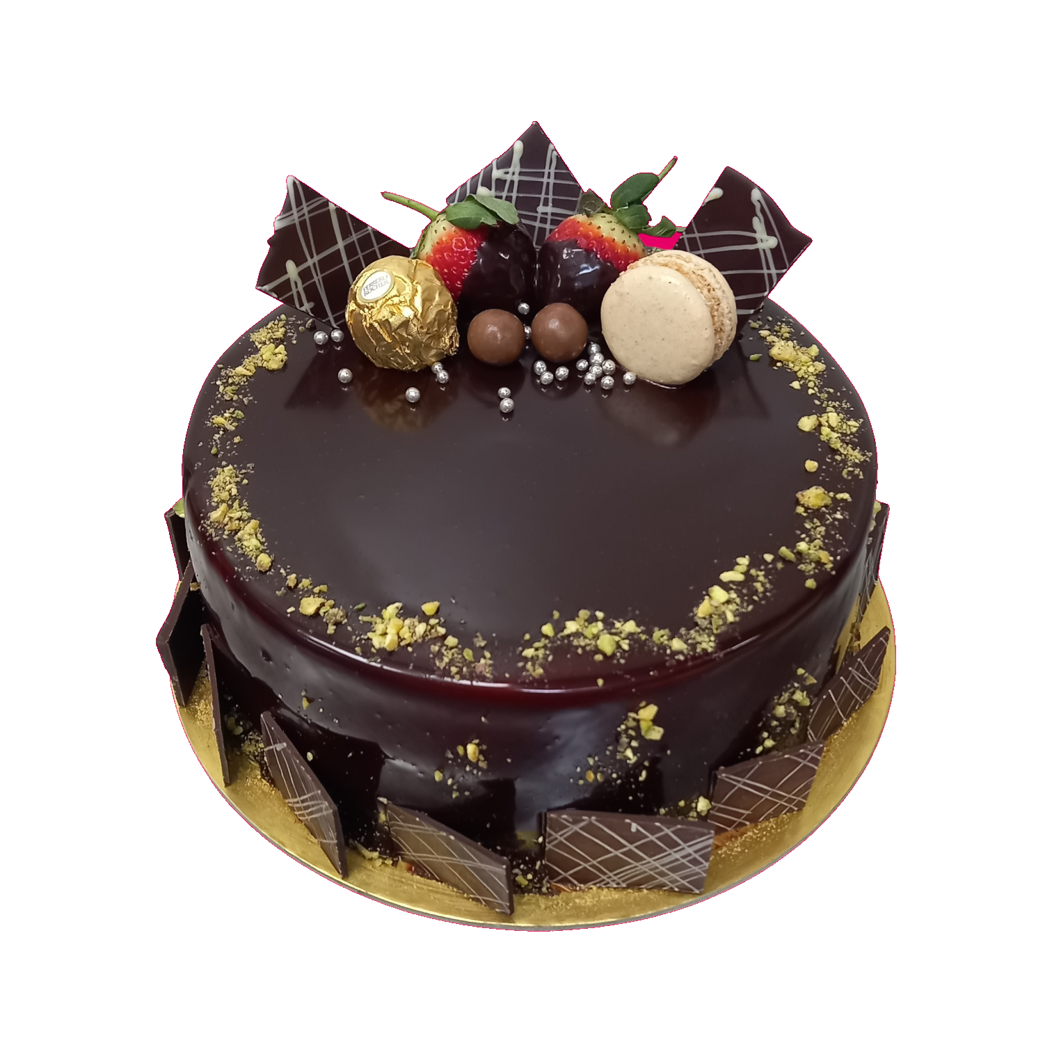 Round Chocolate Truffle Cake
